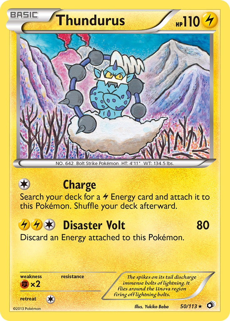 Thundurus (50/113) (Theme Deck Exclusive) [Black & White: Legendary Treasures] | Exor Games Truro