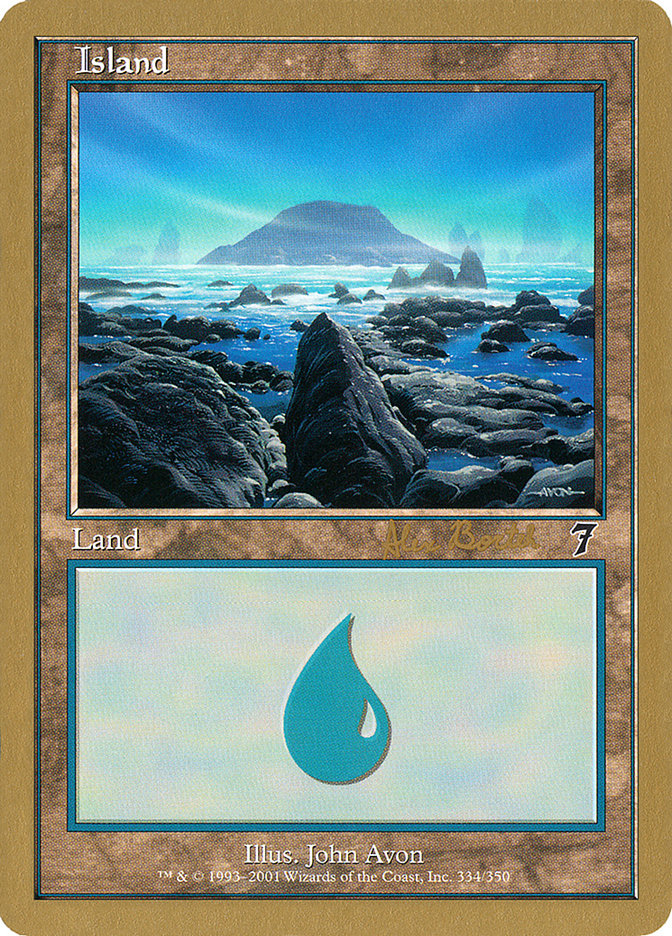 Island (ab334) (Alex Borteh) [World Championship Decks 2001] | Exor Games Truro