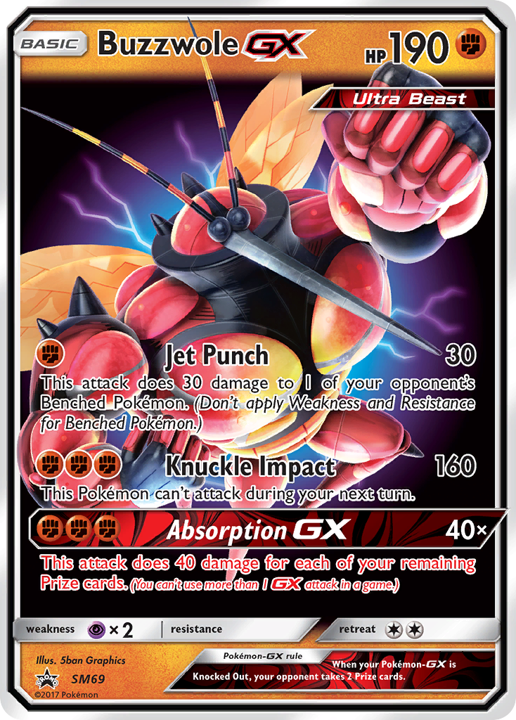 Buzzwole GX (SM69) [Sun & Moon: Black Star Promos] | Exor Games Truro