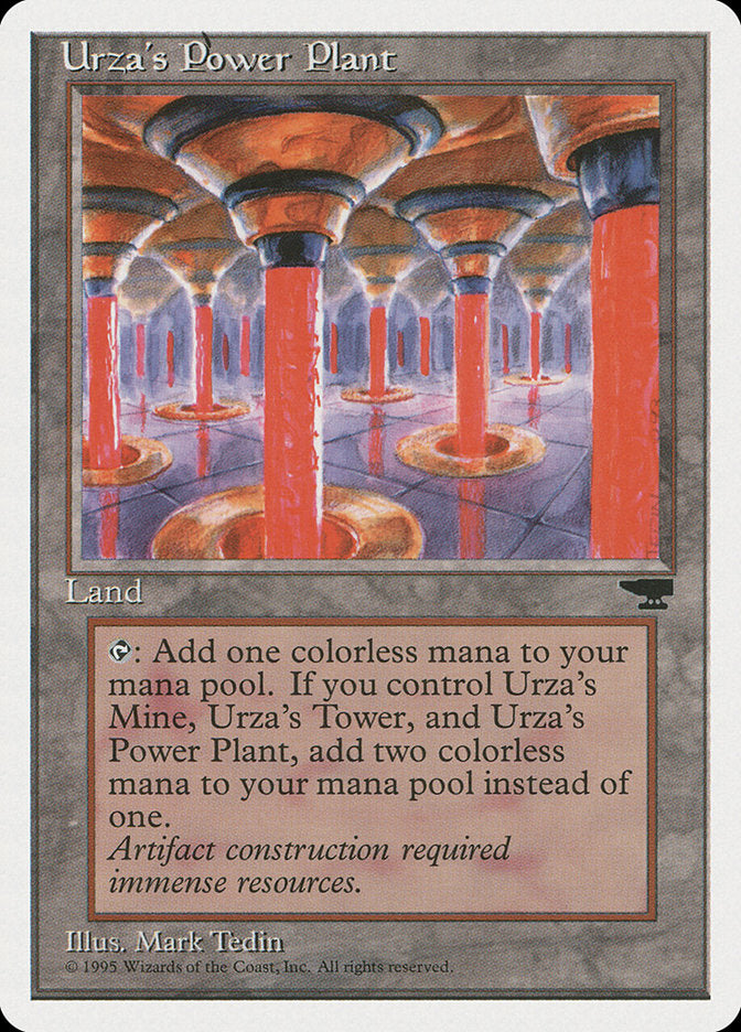 Urza's Power Plant (Red Columns) [Chronicles] | Exor Games Truro