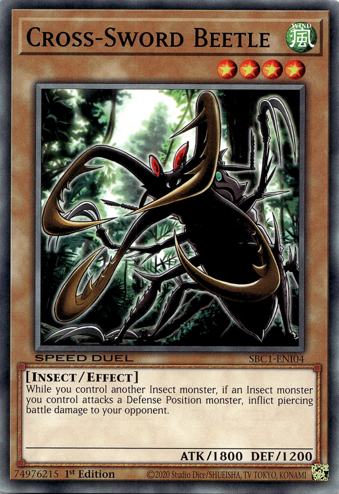Cross-Sword Beetle [SBC1-ENI04] Common | Exor Games Truro