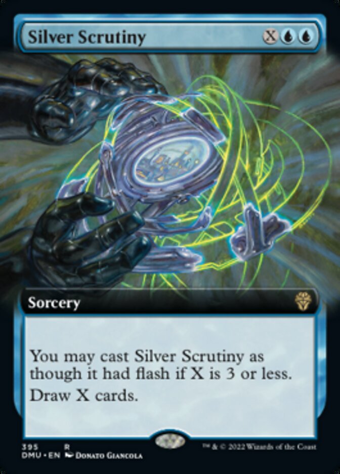 Silver Scrutiny (Extended Art) [Dominaria United] | Exor Games Truro