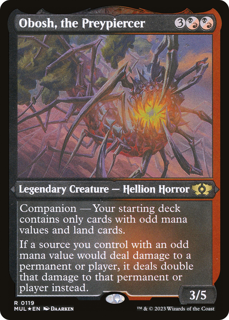 Obosh, the Preypiercer (Foil Etched) [Multiverse Legends] | Exor Games Truro
