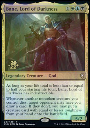 Bane, Lord of Darkness [Commander Legends: Battle for Baldur's Gate Prerelease Promos] | Exor Games Truro