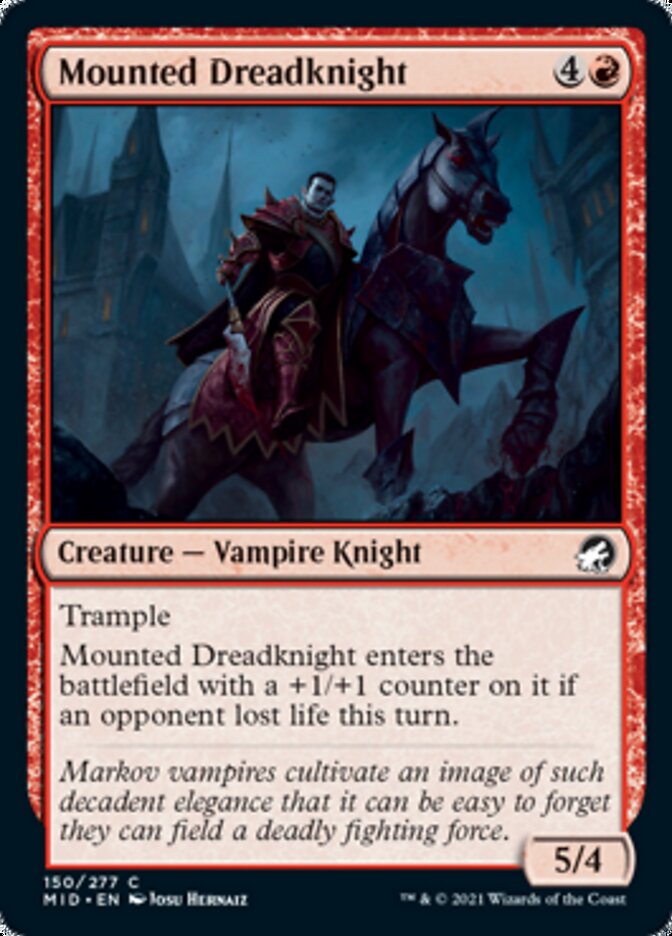 Mounted Dreadknight [Innistrad: Midnight Hunt] | Exor Games Truro