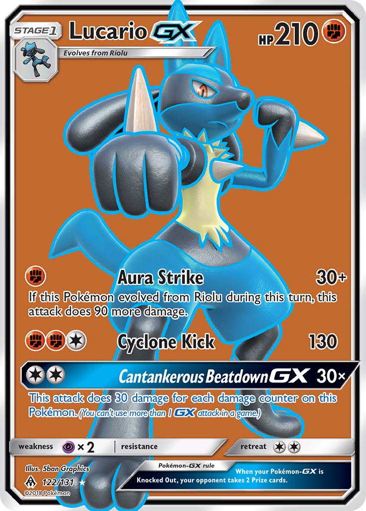 Lucario GX (122/131) [Sun & Moon: Forbidden Light] | Exor Games Truro