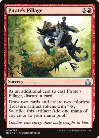 Pirate's Pillage [Rivals of Ixalan] | Exor Games Truro