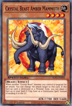 Crystal Beast Amber Mammoth [SGX1-ENF03] Common | Exor Games Truro