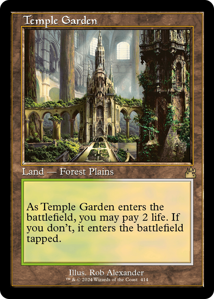 Temple Garden (Retro) [Ravnica Remastered] | Exor Games Truro