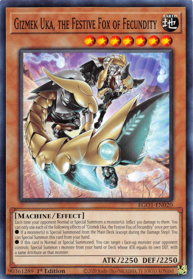 Gizmek Uka, the Festive Fox of Fecundity [EGO1-EN020] Common | Exor Games Truro