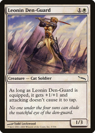 Leonin Den-Guard [Mirrodin] | Exor Games Truro