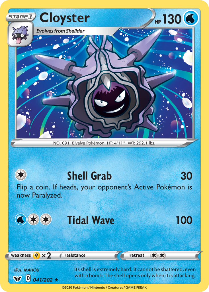 Cloyster (041/202) [Sword & Shield: Base Set] | Exor Games Truro