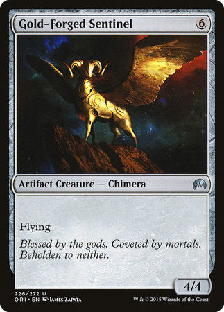 Gold-Forged Sentinel [Magic Origins] | Exor Games Truro