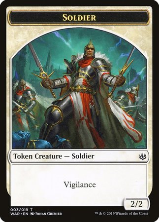 Soldier Token [War of the Spark Tokens] | Exor Games Truro