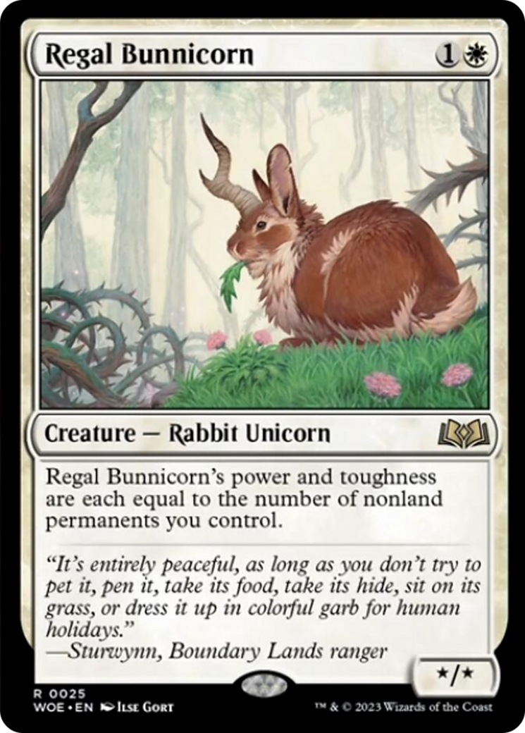 Regal Bunnicorn [Wilds of Eldraine] | Exor Games Truro