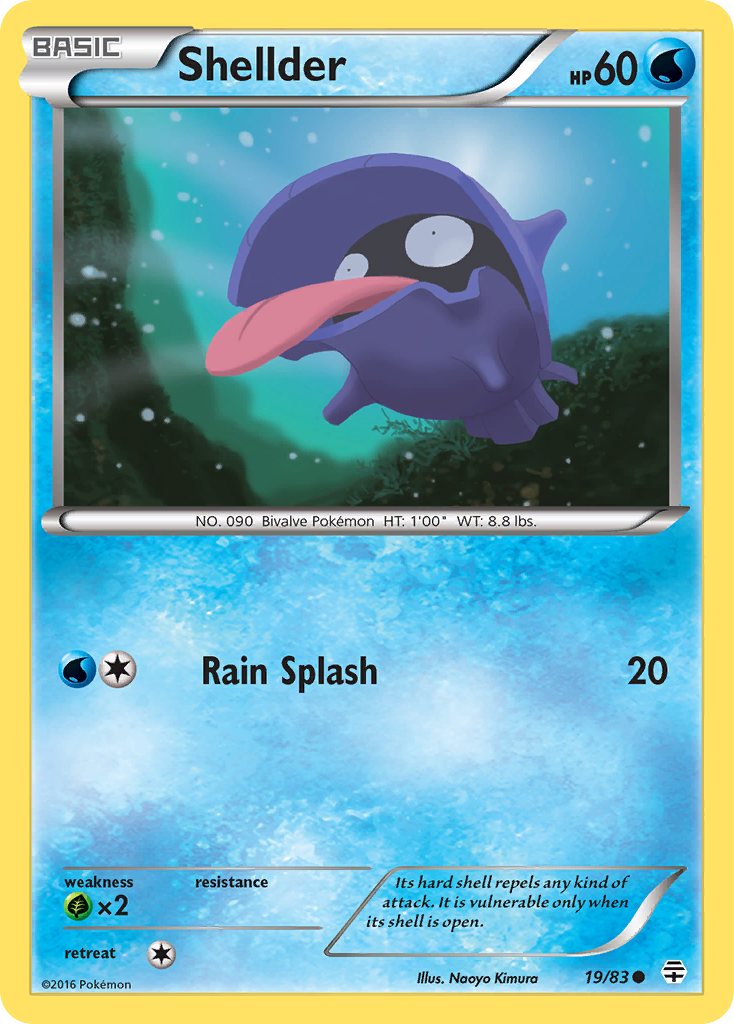 Shellder (19/83) [XY: Generations] | Exor Games Truro