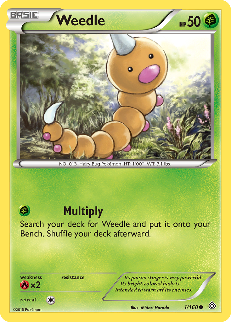 Weedle (1/160) [XY: Primal Clash] | Exor Games Truro