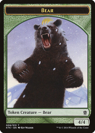 Bear Token [Khans of Tarkir Tokens] | Exor Games Truro