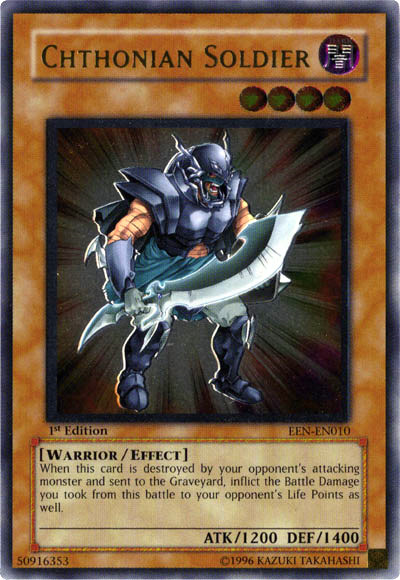 Chthonian Soldier [EEN-EN010] Ultimate Rare | Exor Games Truro