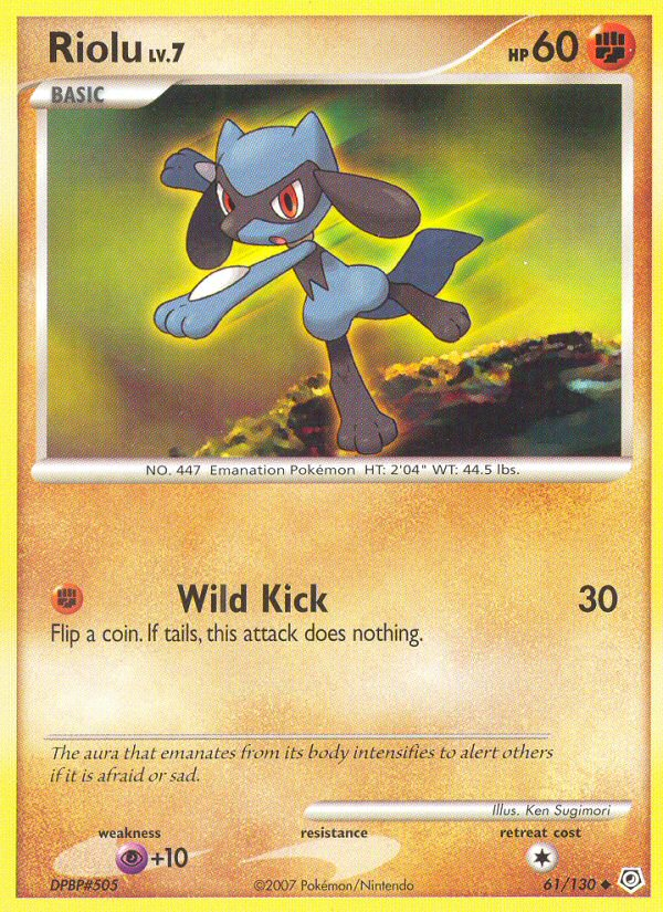 Riolu (61/130) [Diamond & Pearl: Base Set] | Exor Games Truro