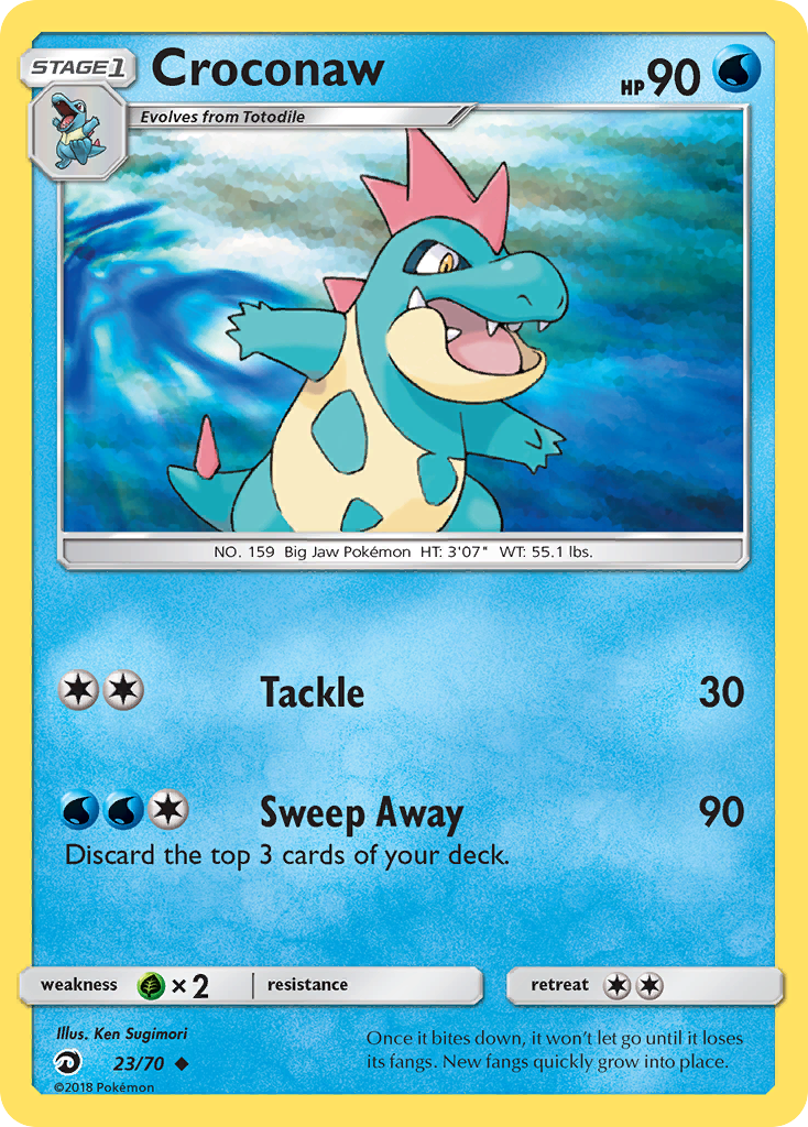 Croconaw (23/70) [Sun & Moon: Dragon Majesty] | Exor Games Truro
