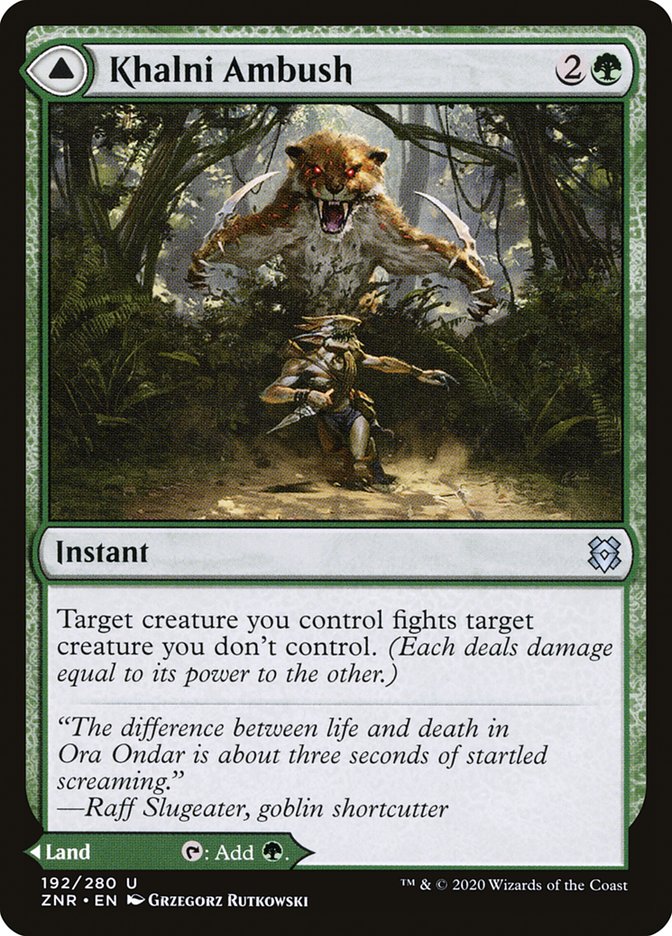 Khalni Ambush // Khalni Territory [Zendikar Rising] | Exor Games Truro