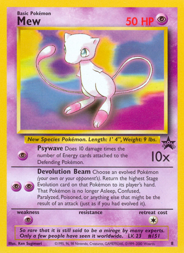 Mew (8) [Wizards of the Coast: Black Star Promos] | Exor Games Truro