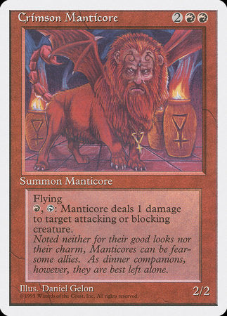 Crimson Manticore [Fourth Edition] | Exor Games Truro