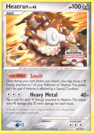 Heatran (30/146) (Regional Championships) [Diamond & Pearl: Legends Awakened] | Exor Games Truro