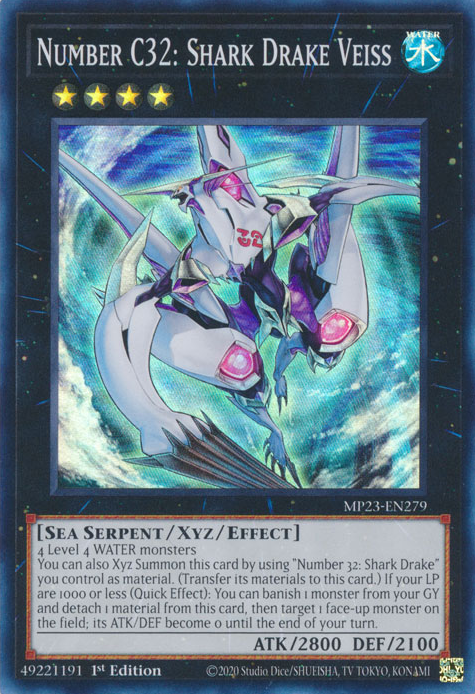 Number C32: Shark Drake Veiss [MP23-EN279] Super Rare | Exor Games Truro