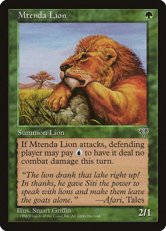 Mtenda Lion [Mirage] | Exor Games Truro