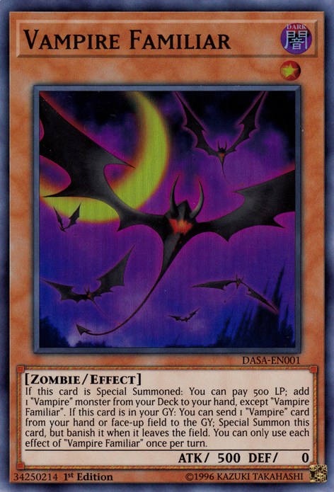 Vampire Familiar [DASA-EN001] Super Rare | Exor Games Truro