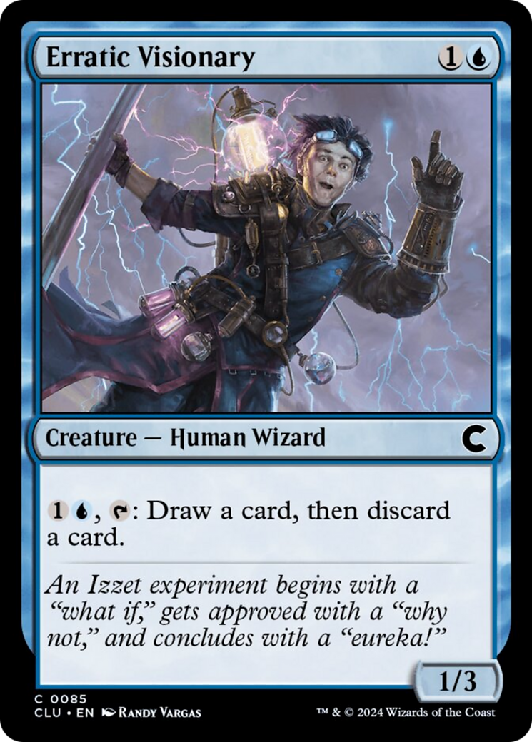 Erratic Visionary [Ravnica: Clue Edition] | Exor Games Truro