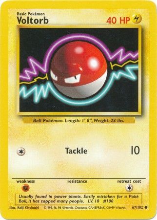 Voltorb (67/102) [Base Set Unlimited] | Exor Games Truro