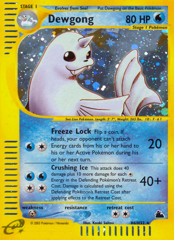 Dewgong (H6/H32) [Skyridge] | Exor Games Truro