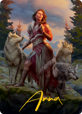 Arlinn, the Pack's Hope 1 Art Card (Gold-Stamped Signature) [Innistrad: Midnight Hunt Art Series] | Exor Games Truro