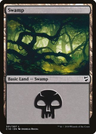 Swamp (301) [Commander 2018] | Exor Games Truro