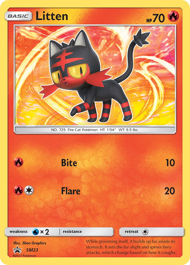 Litten (SM23) [Sun & Moon: Black Star Promos] | Exor Games Truro