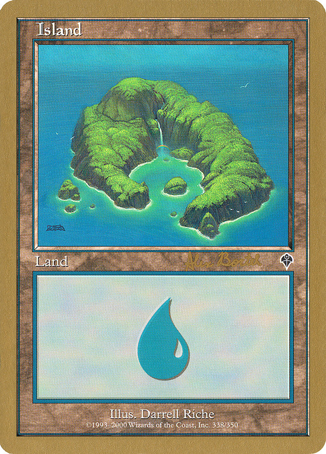 Island (ab338) (Alex Borteh) [World Championship Decks 2001] | Exor Games Truro