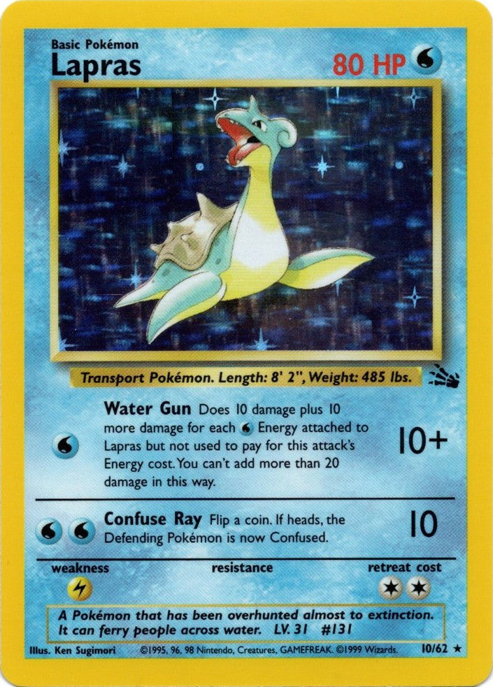 Lapras (10/62) [Fossil Unlimited] | Exor Games Truro