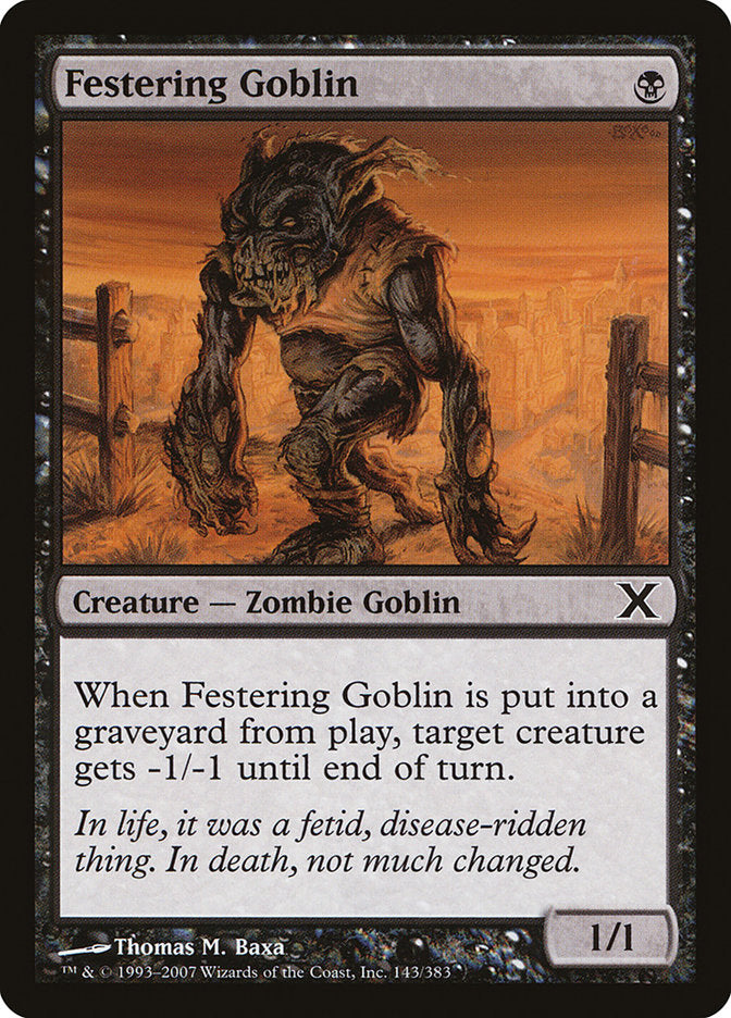 Festering Goblin [Tenth Edition] | Exor Games Truro