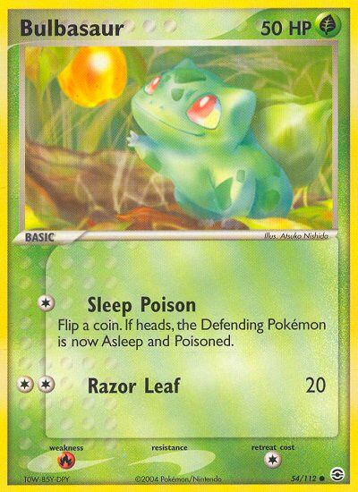 Bulbasaur (54/112) [EX: FireRed & LeafGreen] | Exor Games Truro