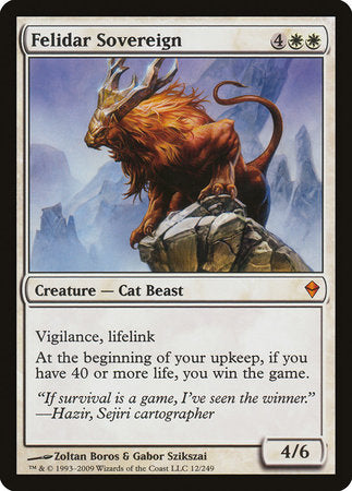 Felidar Sovereign [Zendikar] | Exor Games Truro