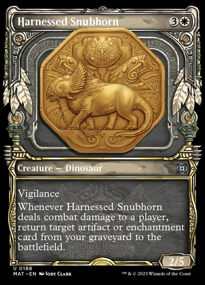 Harnessed Snubhorn (Showcase Halo Foil) [March of the Machine: The Aftermath] | Exor Games Truro