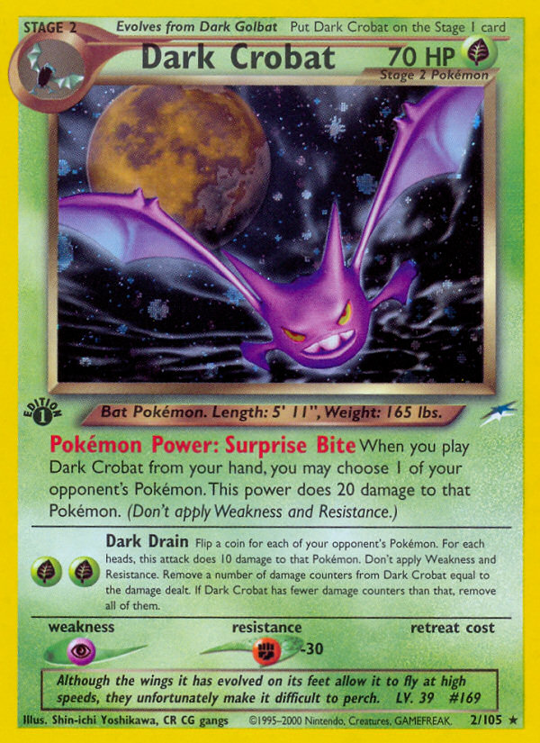 Dark Crobat (2/105) [Neo Destiny 1st Edition] | Exor Games Truro