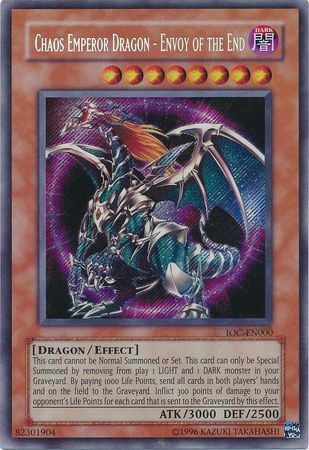 Chaos Emperor Dragon - Envoy of the End [IOC-EN000] Secret Rare | Exor Games Truro