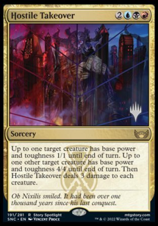Hostile Takeover (Promo Pack) [Streets of New Capenna Promos] | Exor Games Truro