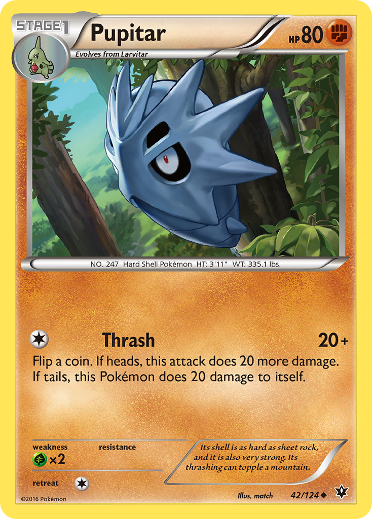 Pupitar (42/124) [XY: Fates Collide] | Exor Games Truro