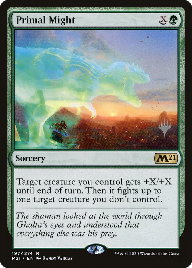 Primal Might (Promo Pack) [Core Set 2021 Promos] | Exor Games Truro