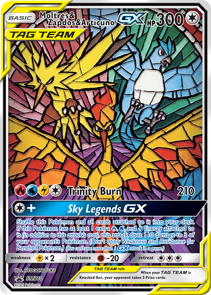 Moltres & Zapdos & Articuno GX (SM210) [Sun & Moon: Black Star Promos] | Exor Games Truro